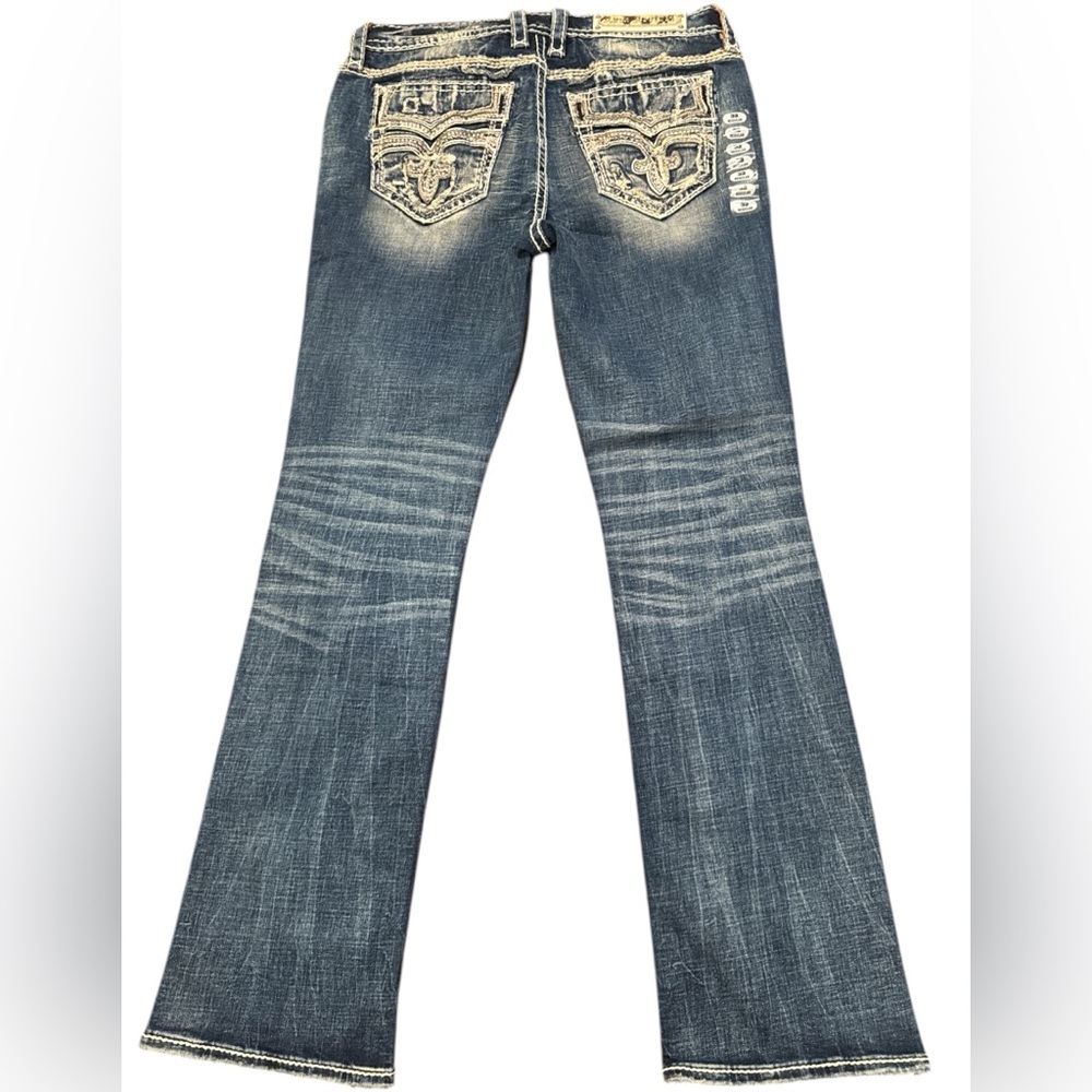 NWT Rock Revival Distressed Bootcut (Janna) Jeans - Picture 4 of 13